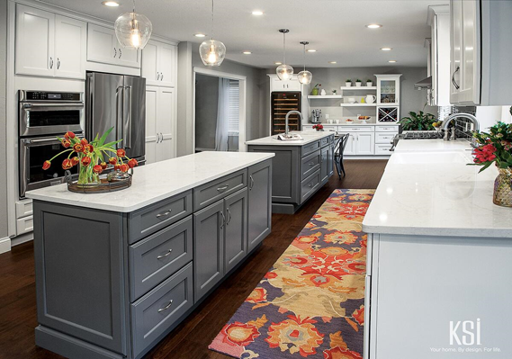 Double island kitchen design with Merillat Classic Collection